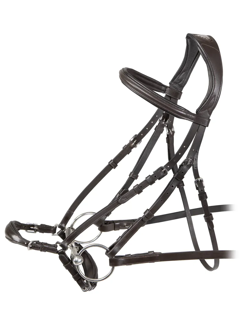 Velociti RAPIDA Drop Bridle in Havana